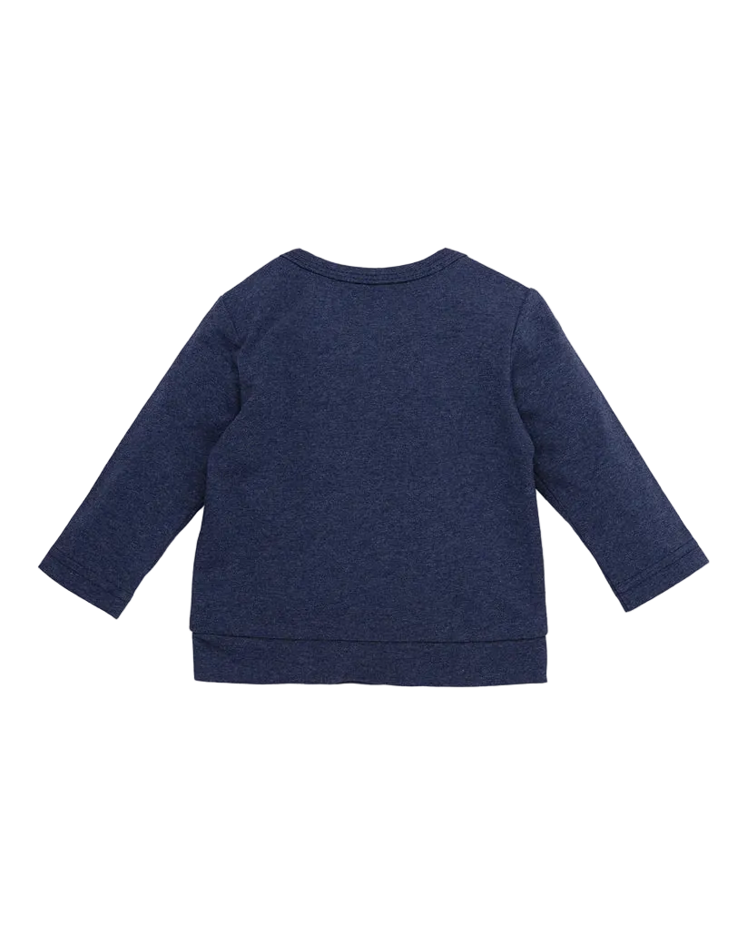 T-SHIRT MANCHES LONGUES BLEU