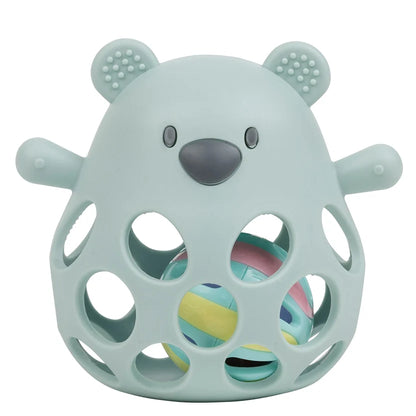 HOCHET EN SILICONE AVEC BALLE OURS