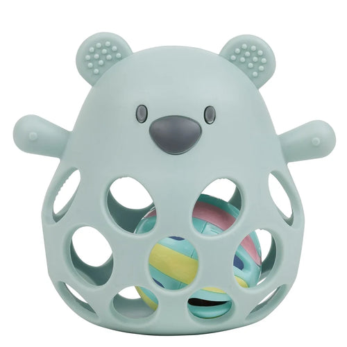 HOCHET EN SILICONE AVEC BALLE OURS