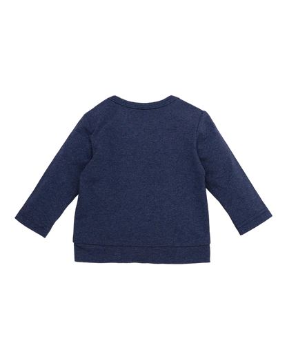 T-SHIRT MANCHES LONGUES BLEU