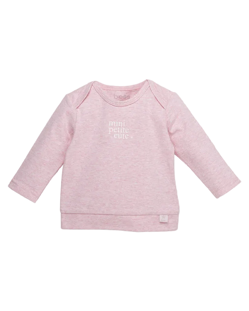 T-SHIRT MANCHES LONGUES ROSE