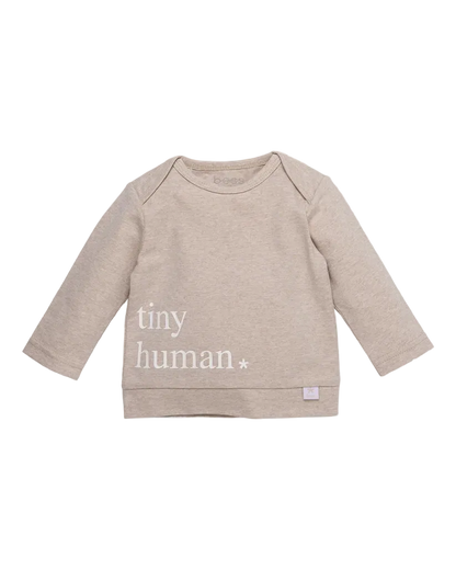 T-SHIRT MANCHES LONGUES BEIGE