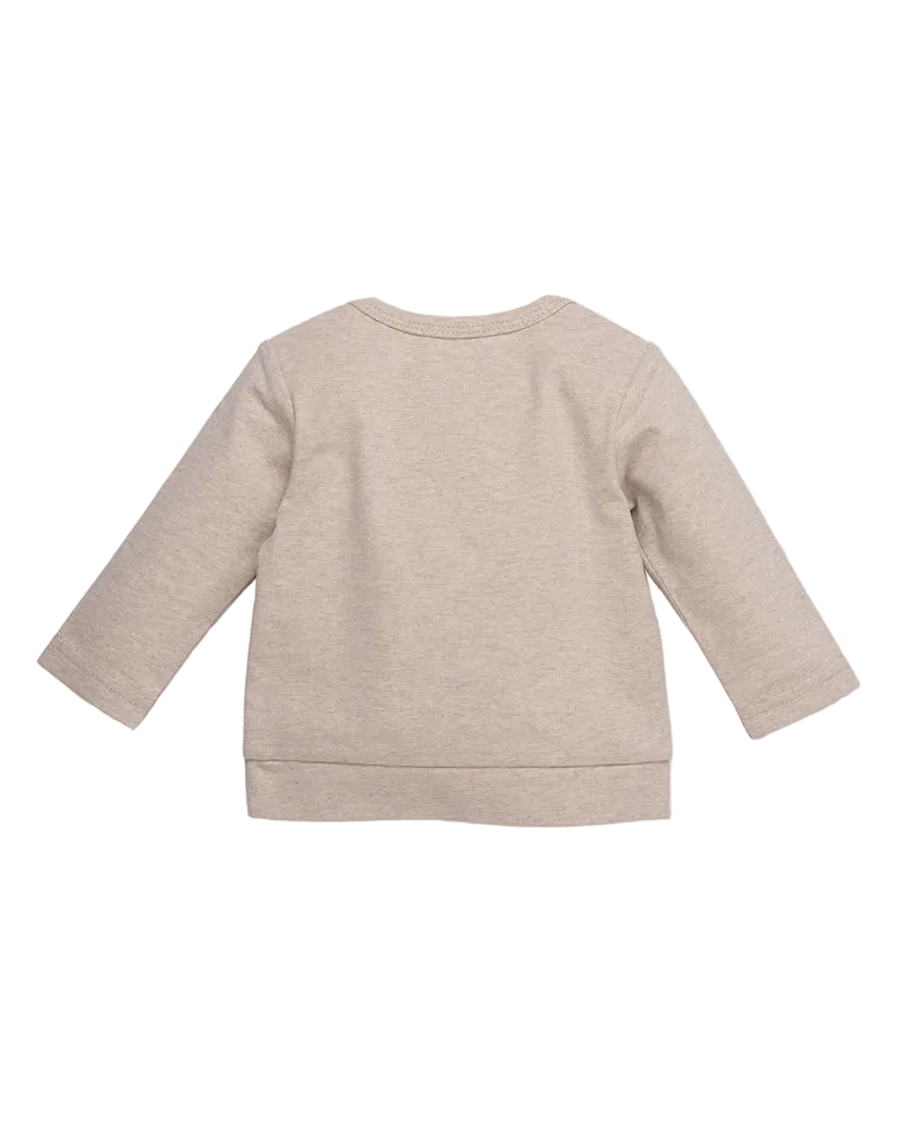 T-SHIRT MANCHES LONGUES BEIGE