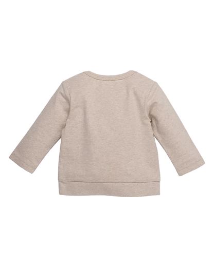 T-SHIRT MANCHES LONGUES BEIGE