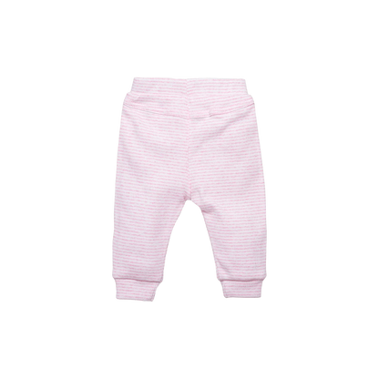 PANTALON RAYÉ ROSE