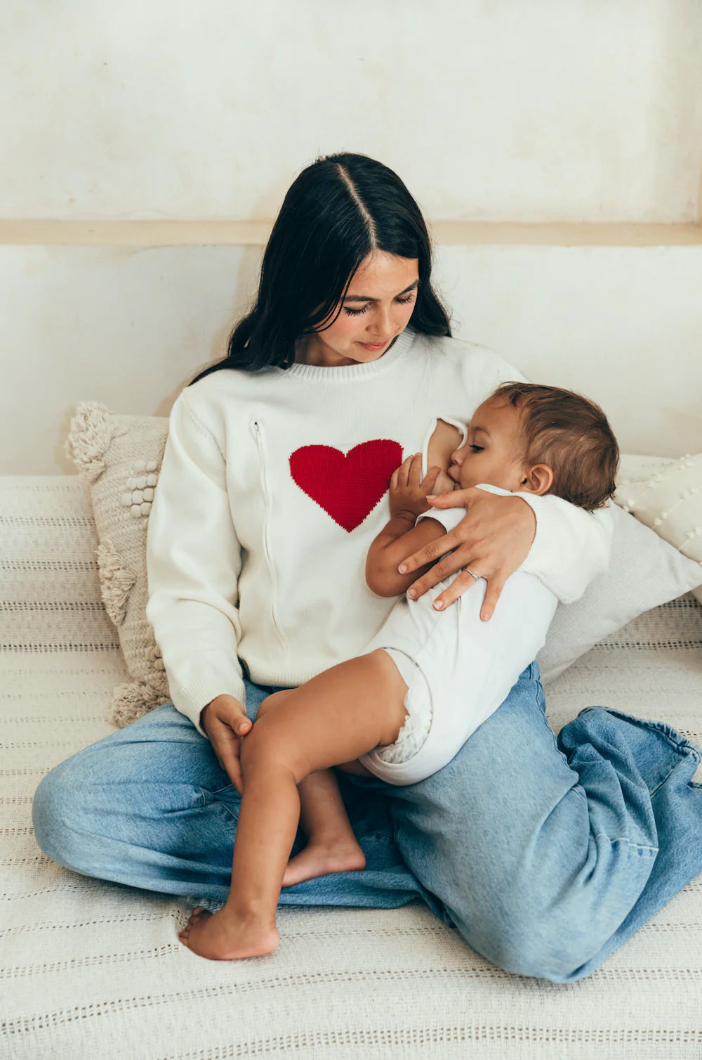 PULL CŒUR ROUGE