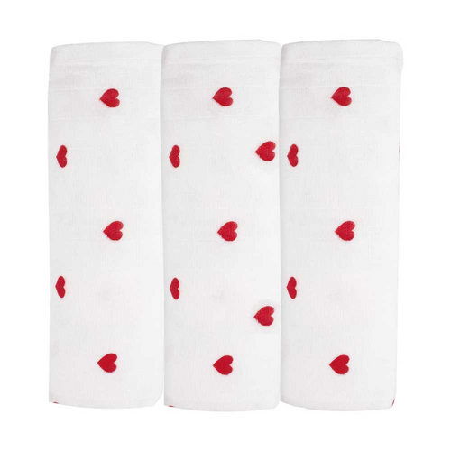 Lot de 3 langes Cœurs