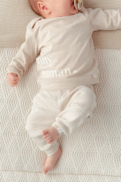 PANTALON RAYÉ BEIGE