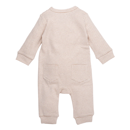 BEIGE GESTREEPTE ROMPER